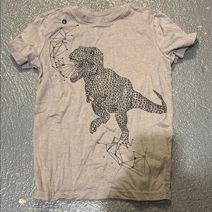 Cat & Jack Gray Short Sleeve Tee with Dinosaur Design